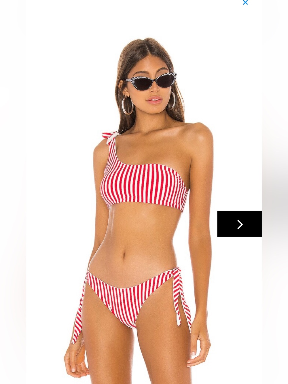 Revolver superdown clari bikini in red stripe